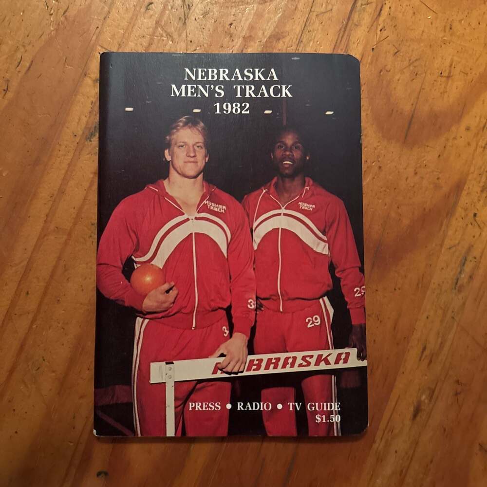 Nebraska Men’s Track 1982 TV Guide